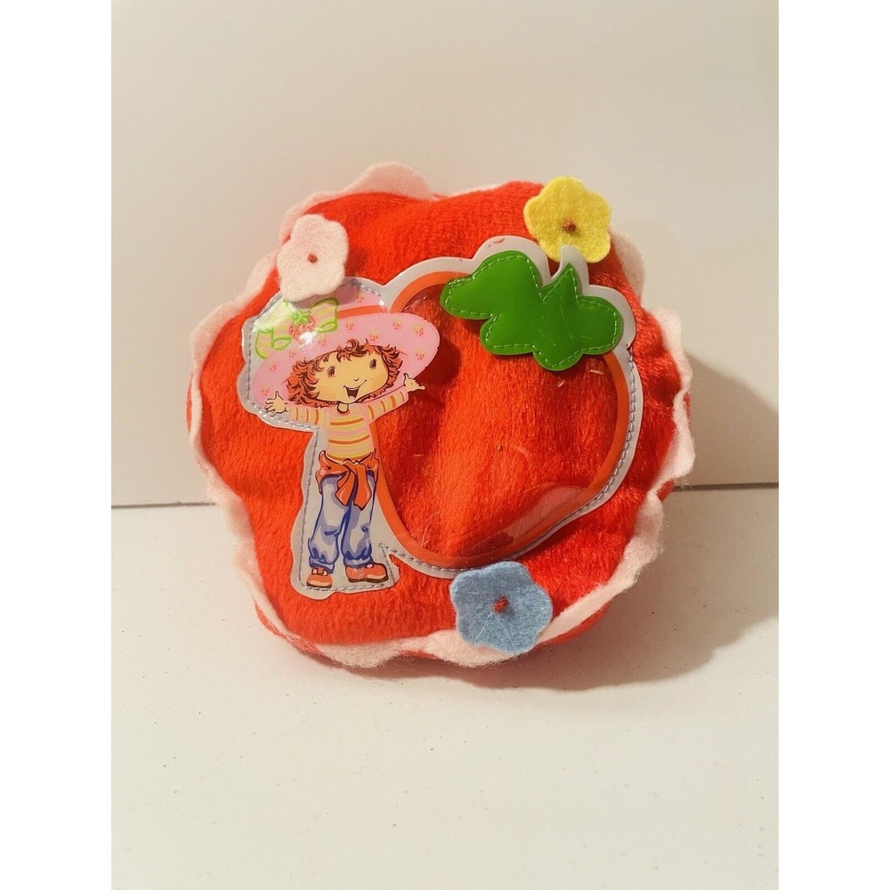 Vintage Strawberry Shortcake  girl CUTE Vinyl front pillow PURSE